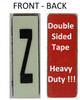 PHOTOLUMINESCENT DOOR NUMBER Z HEAVY DUTY / GLOW IN THE DARK "DOOR NUMBER" HEAVY DUTY Compliance Sign
