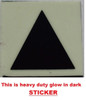 GLOW IN DARK TRIANGLE EMERGENCY MARKING BUILDING SIGN