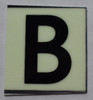 PHOTOLUMINESCENT DOOR NUMBER B SIGN PHOTOLUMINESCENT DOOR NUMBER B SIGN
