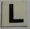 PHOTOLUMINESCENT DOOR NUMBER L SIGN PHOTOLUMINESCENT DOOR NUMBER L SIGN