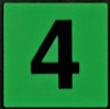 PHOTOLUMINESCENT DOOR NUMBER 4 HPD SIGN PHOTOLUMINESCENT DOOR NUMBER 4 HPD SIGN