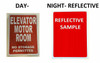 ELEVATOR MOTOR ROOM   Sign ELEVATOR MOTOR ROOM   Sign