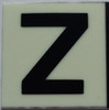 PHOTOLUMINESCENT DOOR NUMBER Z SIGN PHOTOLUMINESCENT DOOR NUMBER Z SIGN