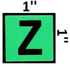 PHOTOLUMINESCENT DOOR NUMBER Z SIGNAGE PHOTOLUMINESCENT DOOR NUMBER Z SIGNAGE