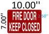 FIRE DOOR KEEP CLOSED Hpd Sign FIRE DOOR KEEP CLOSED Hpd Sign