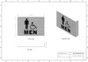 Men ACCESSIBLE Restroom Projection Sign- Men ACCESSIBLE Restroom 3D HPD SIGN Men ACCESSIBLE Restroom Projection Sign- Men ACCESSIBLE Restroom 3D HPD SIGN