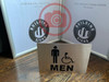 Men ACCESSIBLE Restroom Projection- Men ACCESSIBLE Restroom 3D Compliance Sign Men ACCESSIBLE Restroom Projection- Men ACCESSIBLE Restroom 3D Compliance Sign