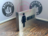 Women Restroom Projection Sign- Women Restroom 3D SAFETY SIGN