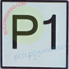Elevator Floor Number P1- Elevator JAMB Plate Floor P1 Signage Elevator Floor Number P1- Elevator JAMB Plate Floor P1 Signage