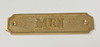 Brass Men Restroom-Brass Door Dob Sign