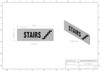 Stairs -Two-Sided/Double Sided Projecting, Corridor and Hallway Dob Sign Stairs -Two-Sided/Double Sided Projecting, Corridor and Hallway Dob Sign