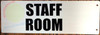 Staff Room DOB SIGN -Two-Sided/Double Sided Projecting, Corridor and Hallway DOB SIGN