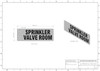 Sprinkler Valve Room DOB SIGN -Two-Sided/Double Sided Projecting, Corridor and Hallway DOB SIGN