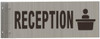 Reception Sign -Two-Sided/Double Sided Projecting, Corridor and Hallway Sign Reception Sign -Two-Sided/Double Sided Projecting, Corridor and Hallway Sign