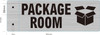 Package Room Sign-Two-Sided/Double Sided Projecting, Corridor and Hallway DOB SIGN
