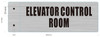 Elevator Control Room Sign-Two-Sided/Double Sided Projecting, Corridor and Hallway SIGNAGE Elevator Control Room Sign-Two-Sided/Double Sided Projecting, Corridor and Hallway SIGNAGE