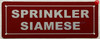 SPRINKLER SIAMESE DOB SIGN