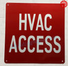 HVAC ACCESS SAFETY SIGN