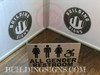 ALL GENDER ACCESSIBLE RESTROOM PROJECTION- ALL GENDER ACCESSIBLE RESTROOM 3D Compliance Sign ALL GENDER ACCESSIBLE RESTROOM PROJECTION- ALL GENDER ACCESSIBLE RESTROOM 3D Compliance Sign