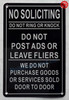 NO SOLICITING DO NOT RING OR KNOCK SIGN NO SOLICITING DO NOT RING OR KNOCK SIGN
