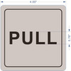PULL AND PUSH DOOR SIGNAGE