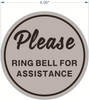PLEASE RING BELL FOR ASSISTANCE HPD SIGN PLEASE RING BELL FOR ASSISTANCE HPD SIGN