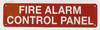 FIRE ALARM CONTROL PANEL DOB SIGN Fire Safety DOB SIGN
