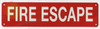 FIRE ESCAPE SIGN, Fire Safety DOB SIGN FIRE ESCAPE SIGN, Fire Safety DOB SIGN