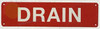DRAIN, Fire Safety Compliance Sign DRAIN, Fire Safety Compliance Sign