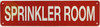 SPRINKLER ROOM SIGN, Fire Safety HPD SIGN SPRINKLER ROOM SIGN, Fire Safety HPD SIGN