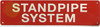 STANDPIPE SYSTEM SIGN, Fire Safety HPD SIGN STANDPIPE SYSTEM SIGN, Fire Safety HPD SIGN