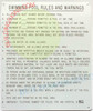 SWIMMING POOL RULES HPD SIGN SWIMMING POOL RULES HPD SIGN