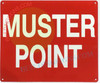 MUSTER POINT Compliance Sign
