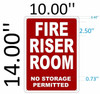 FIRE Riser Room Sign FIRE Riser Room Sign