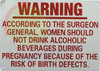 Warning According to Surgeon General SignNYC Sign