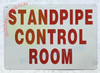 STANDPIPE CONTROL ROOM DOB SIGN STANDPIPE CONTROL ROOM DOB SIGN