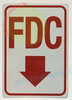 FDC SignFDC Arrow Down HPD SIGN FDC SignFDC Arrow Down HPD SIGN
