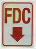 FDC SignFDC Arrow Down DOB SIGN FDC SignFDC Arrow Down DOB SIGN