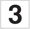 PHOTOLUMINESCENT DOOR NUMBER 3 SIGN HEAVY DUTY / GLOW IN THE DARK "DOOR NUMBER THREE" SIGN HEAVY DUTY