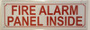 FIRE Alarm Panel Inside Hpd Sign FIRE Alarm Panel Inside Hpd Sign