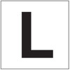 PHOTOLUMINESCENT DOOR NUMBER L SIGN HEAVY DUTY / GLOW IN THE DARK "DOOR NUMBER" SIGN HEAVY DUTY