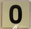 PHOTOLUMINESCENT DOOR NUMBER 0 SAFETY SIGNHEAVY DUTY / GLOW IN THE DARK "DOOR NUMBER ZERO" SAFETY SIGNHEAVY DUTY