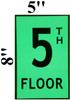 FLOOR NUMBER Sign5TH FLOOR SignPHOTOLUMINESCENT GLOW IN THE DARK DOB SIGN FLOOR NUMBER Sign5TH FLOOR SignPHOTOLUMINESCENT GLOW IN THE DARK DOB SIGN