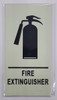 FIRE EXTINGUISHER SignPHOTOLUMINESCENT GLOW IN THE DARK SIGN