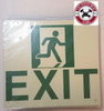 PHOTOLUMINESCENT EXIT HPD SIGN HEAVY DUTY / GLOW IN THE DARK "EXIT" HPD SIGN HEAVY DUTY
