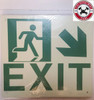 PHOTOLUMINESCENT EXIT HPD SIGN HEAVY DUTY / GLOW IN THE DARK "EXIT" HPD SIGN HEAVY DUTY