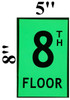 FLOOR NUMBER Sign8TH FLOOR SignPHOTOLUMINESCENT GLOW IN THE DARK DOB SIGN FLOOR NUMBER Sign8TH FLOOR SignPHOTOLUMINESCENT GLOW IN THE DARK DOB SIGN