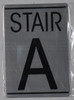 FLOOR NUMBER SignSTAIR A SignBRUSHED ALUMINUM FLOOR NUMBER SignSTAIR A SignBRUSHED ALUMINUM