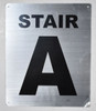 FLOOR NUMBER SignSTAIR A SignSILVER FLOOR NUMBER SignSTAIR A SignSILVER