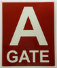 Gate A Compliance Sign